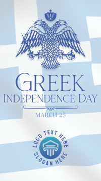 Traditional Greek Independence Day Facebook Story Design