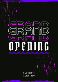 Cool Grunge Opening Flyer Image Preview