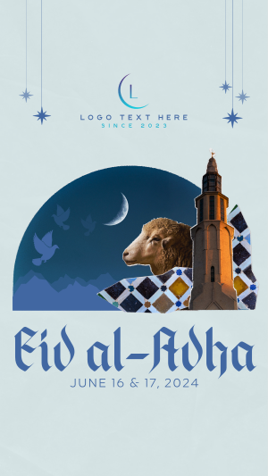 Collage Eid Al Adha Facebook story Image Preview