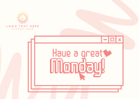 Cheers to Monday Postcard Image Preview
