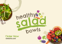 Salad Bowls Special Postcard Design
