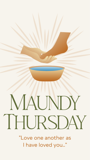 Maundy Thursday Instagram story Image Preview