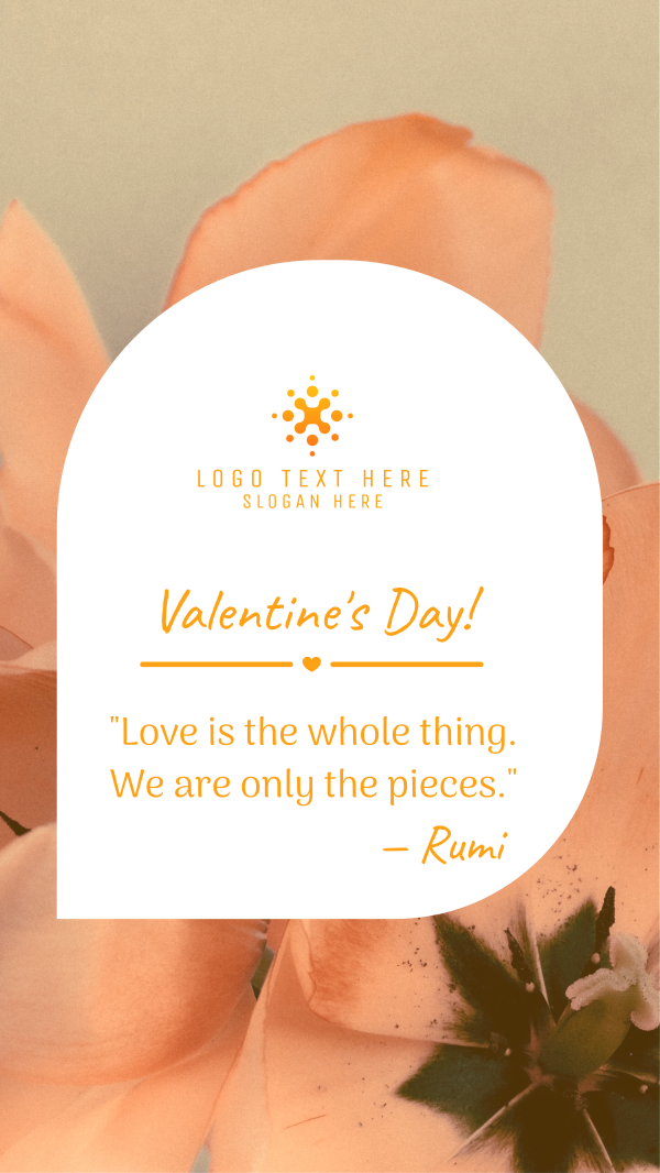 Valentines Quote Instagram Story Design Image Preview