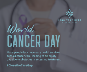 Cancer Day Ribbon Pin Facebook post Image Preview
