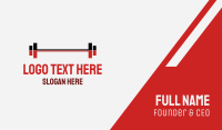  Gym Weights Fitness Business Card Image Preview