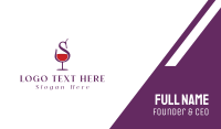 Wine Bar Letter S Business Card Design Image Preview