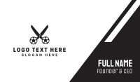 Soccer Ball Scissors  Business Card Preview