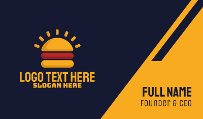 Morning Burger Business Card Image Preview