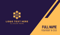 Yellow Flower Lantern  Business Card Preview
