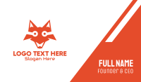 Digital Orange Fox Business Card Design