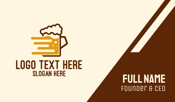 Fast Beer Brew Business Card Design Image Preview