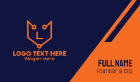 Tech Fox Lettermark Business Card Image Preview