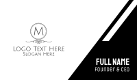 Monochromatic Classical Lettermark Business Card Image Preview
