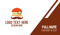 Moustache Burger Business Card Design