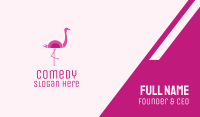 Minimalist Flamingo Business Card Image Preview