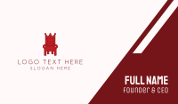 Red Throne Chair Business Card Preview