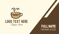Brown Coffee Face Business Card Image Preview