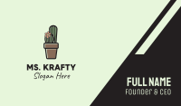 Cactus Flower Pot  Business Card Design