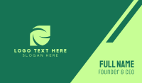 Green Eco Company Business Card Preview