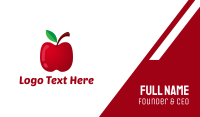 Nutritional  Red Apple Business Card Image Preview