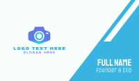 Modern Blue  Camera Business Card Preview