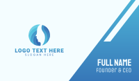 Blue Skin & Hair Spa Business Card Preview