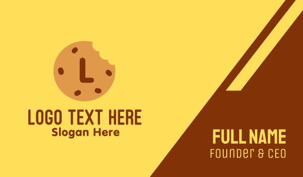 Brown Cookie Bakery Lettermark Business Card Design Image Preview
