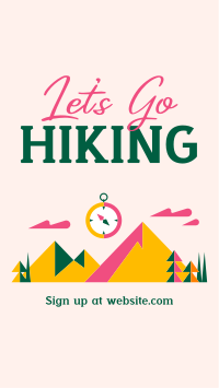 Mountain Hiking Trail TikTok video Image Preview