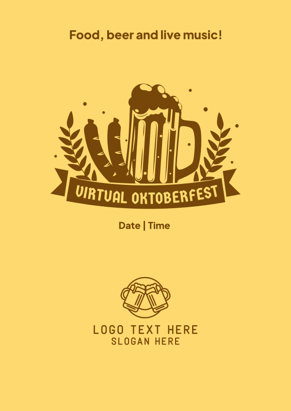 Virtual Oktoberfest Poster Design Image Preview