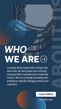 Corporate About Us Quote Instagram Story Design