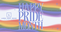 International Pride Month Gradient Facebook Ad Design