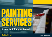 Painting Services Postcard Image Preview