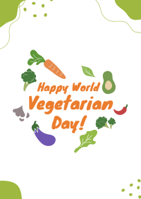 Happy Vegetarian Day Flyer Image Preview