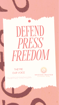 Defend Press Freedom Instagram Story Design