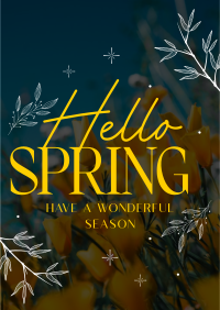 Hello Spring Flyer Image Preview