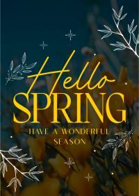 Hello Spring Flyer Design