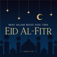 Night Sky Eid Al Fitr Instagram Post Design