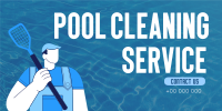 Let Me Clean that Pool Twitter Post Design