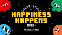 Share Happiness Facebook Event Cover Design