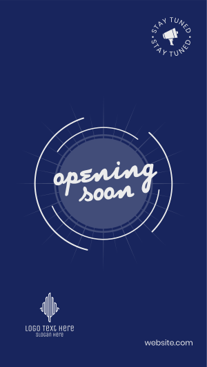 Simple Business Opening Soon Facebook story