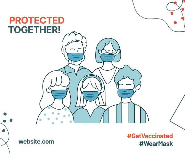 Protected Together Facebook Post Design Image Preview