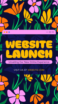 Floral Website Launch TikTok Video Preview