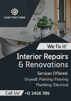 Home Interior Repair Maintenance Poster Image Preview