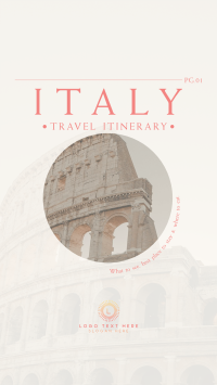Italy Itinerary Instagram story Image Preview