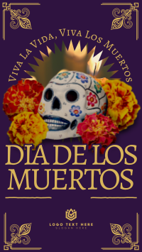 Elegant Dia De Muertos YouTube Short Design