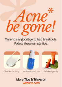 Acne Treatment Tips Poster Preview
