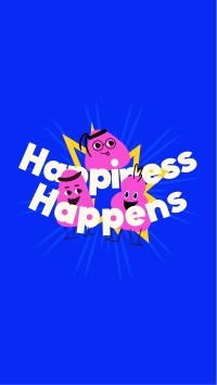 Happiness Unfolds Facebook Story Design