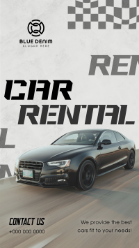 Edgy Car Rental Instagram Reel Image Preview