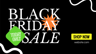 Black Friday Scribble Sale Facebook event cover Image Preview