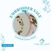Embroidery Sale Instagram post Image Preview